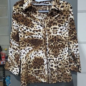 Leopard print blouse